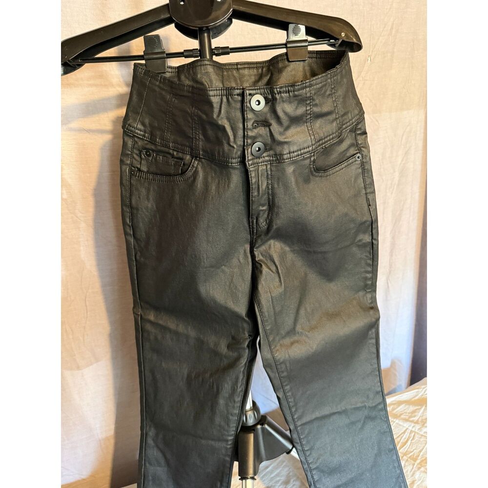 No Boundaries Faux Leather Stretch High Rise Skinny Jeans NWT s13